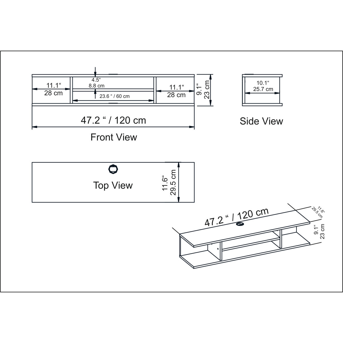 Blue Elephant TV Stand for TVs up to 70" & Reviews Wayfair.co.uk